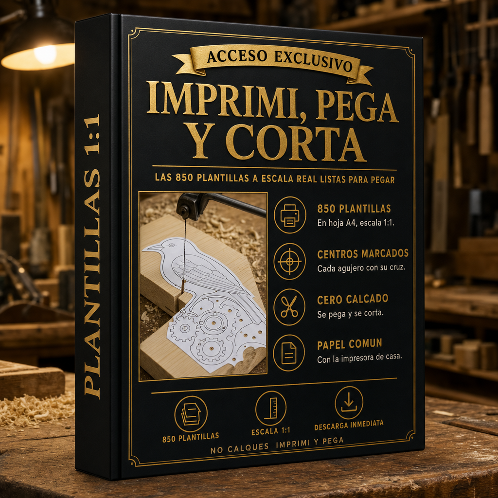 Imprimí, Pegá y Cortá — 850 plantillas a escala real
