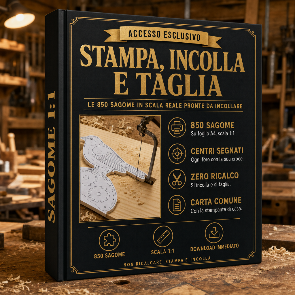Stampa, Incolla e Taglia — 850 sagome in scala reale