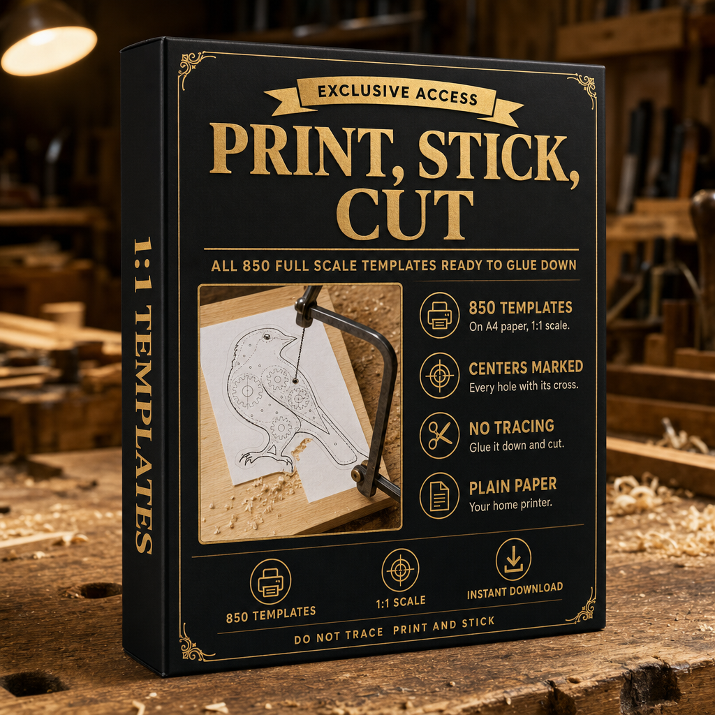 Print, Stick, Cut — 850 full-scale templates