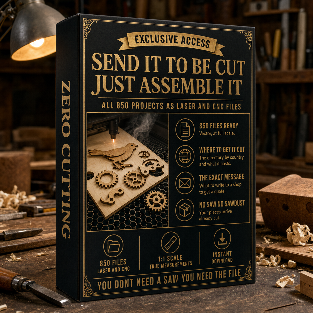 MOVENTIA Zero Cutting — all 850 projects as laser and CNC files
