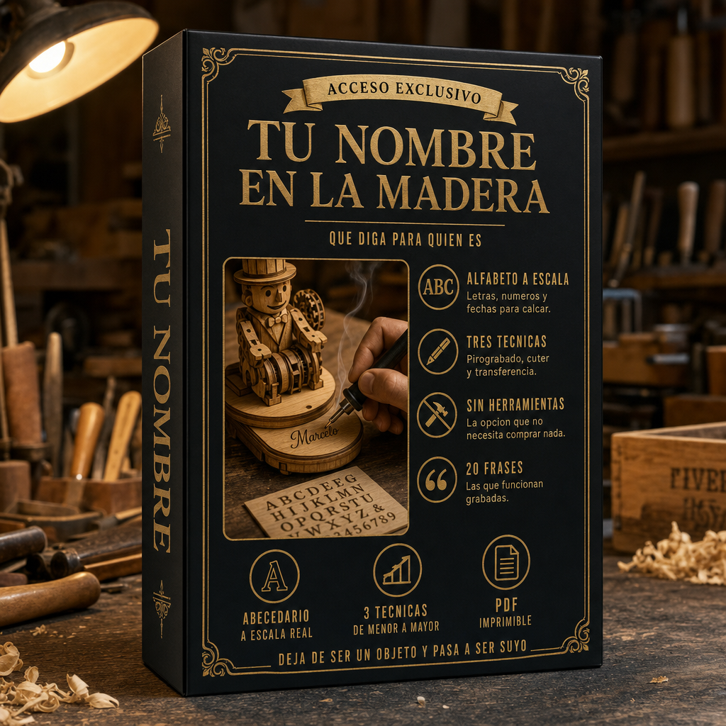 MOVENTIA Tu Nombre en la Madera — que el regalo diga para quién es