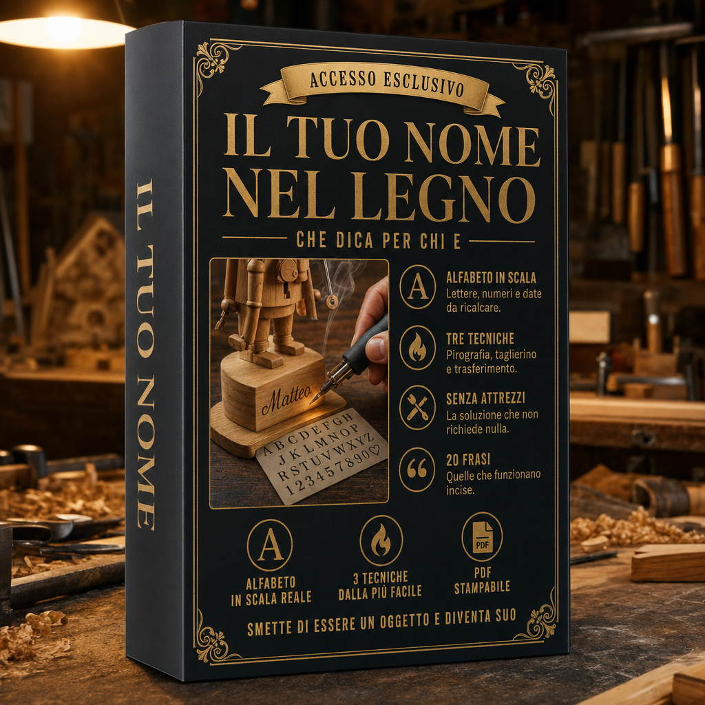 MOVENTIA Il Tuo Nome nel Legno — che il regalo dica per chi è